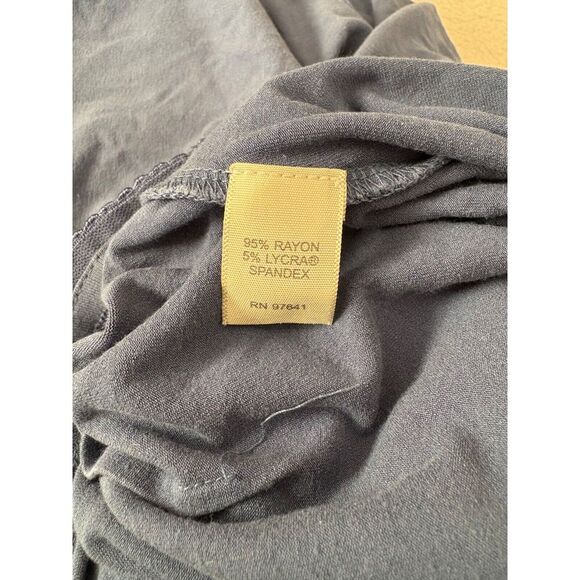 J. Jill Women's Size Medium Trumpet Skirt Dusty Blue Nylon‎ Pull On - Picture 5 of 7